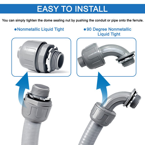 Ansgery durable conduit suited for HVAC, marine, and outdoor lighting