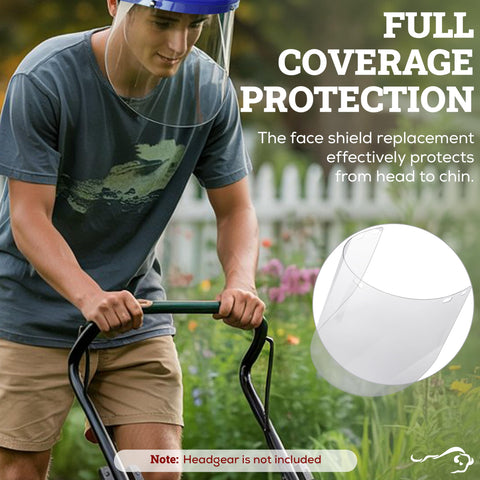 SAFE HANDLER ANSI Z87.1 shield delivers dependable eye and face protection.