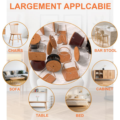 Ansible chair leg protectors easy-clean removable for maintenance