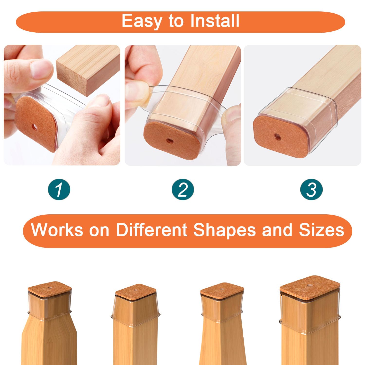 Ansible chair leg protectors modern design blends with furniture