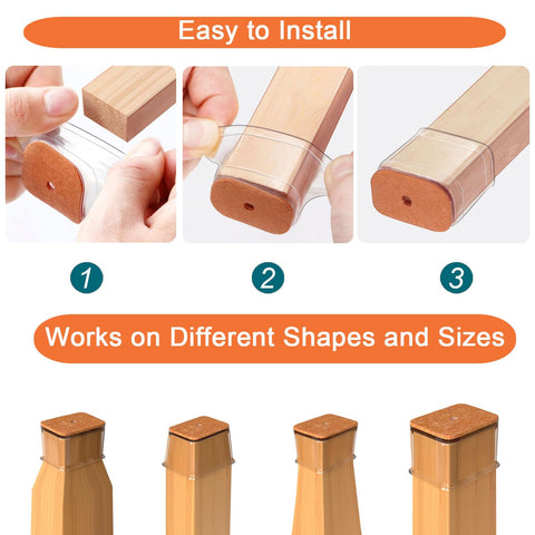 Ansible chair leg protectors modern design blends with furniture