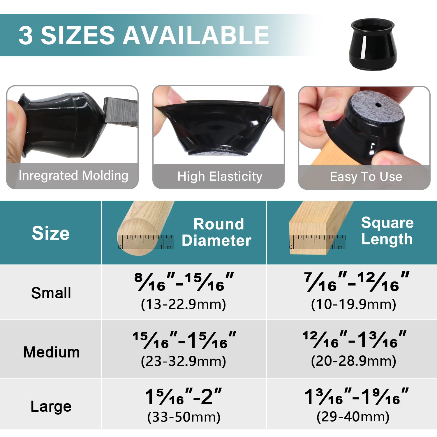 Ansible protects floors while reducing chair noise on hard surfaces.