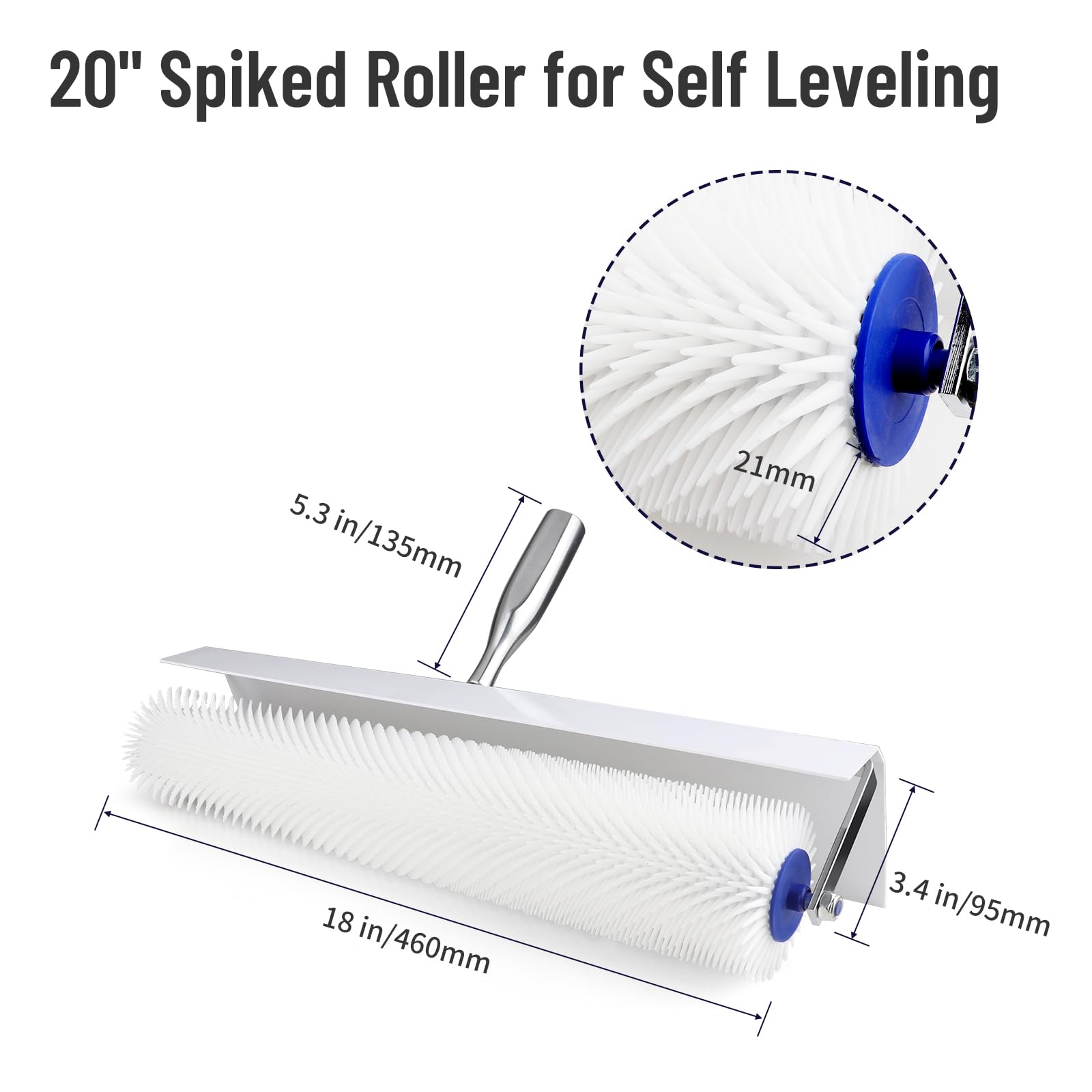 Anskyloe Spiked Roller 21mm spikes help release air pockets in coatings