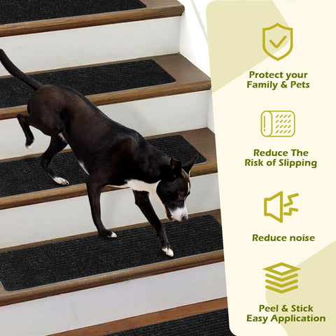 Antdle universal fit fits most indoor stairs, easy to trim for irregular shapes.