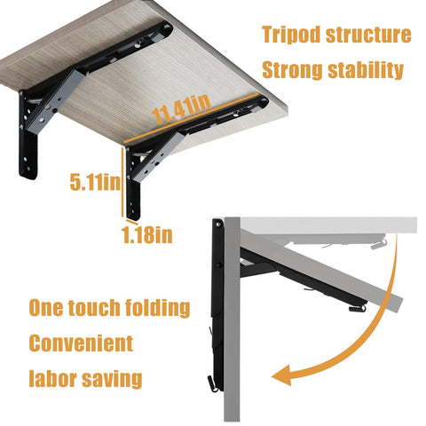 ANTEISI sturdy steel brackets provide reliable support for floating shelves.