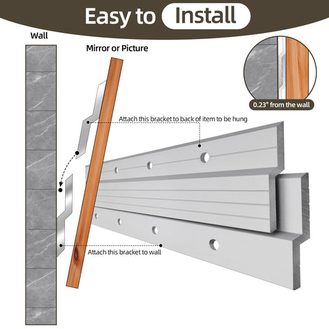 Antimbee bubble level included to align installations.