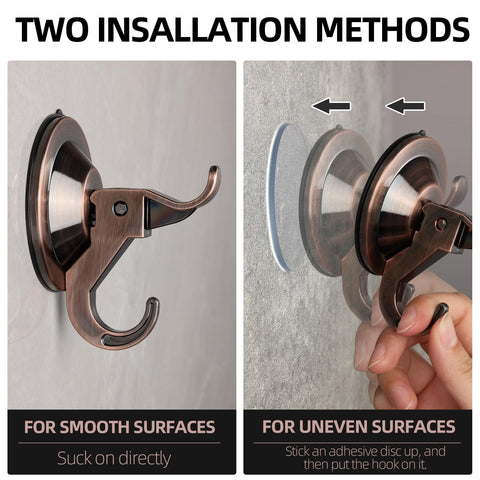 Antimbee adhesive disc setup enables installation on uneven surfaces.