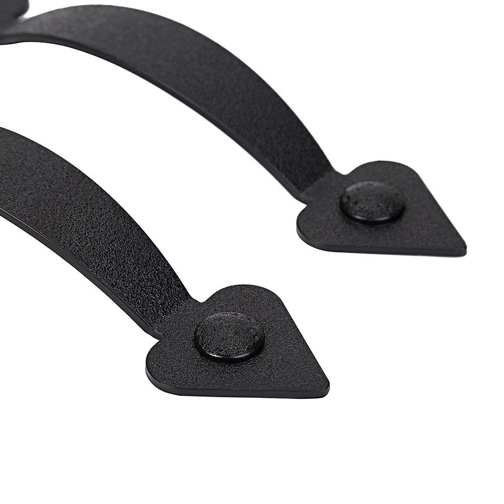 AntiqueSmith black handles close-up displays clean lines and versatile decor touch.