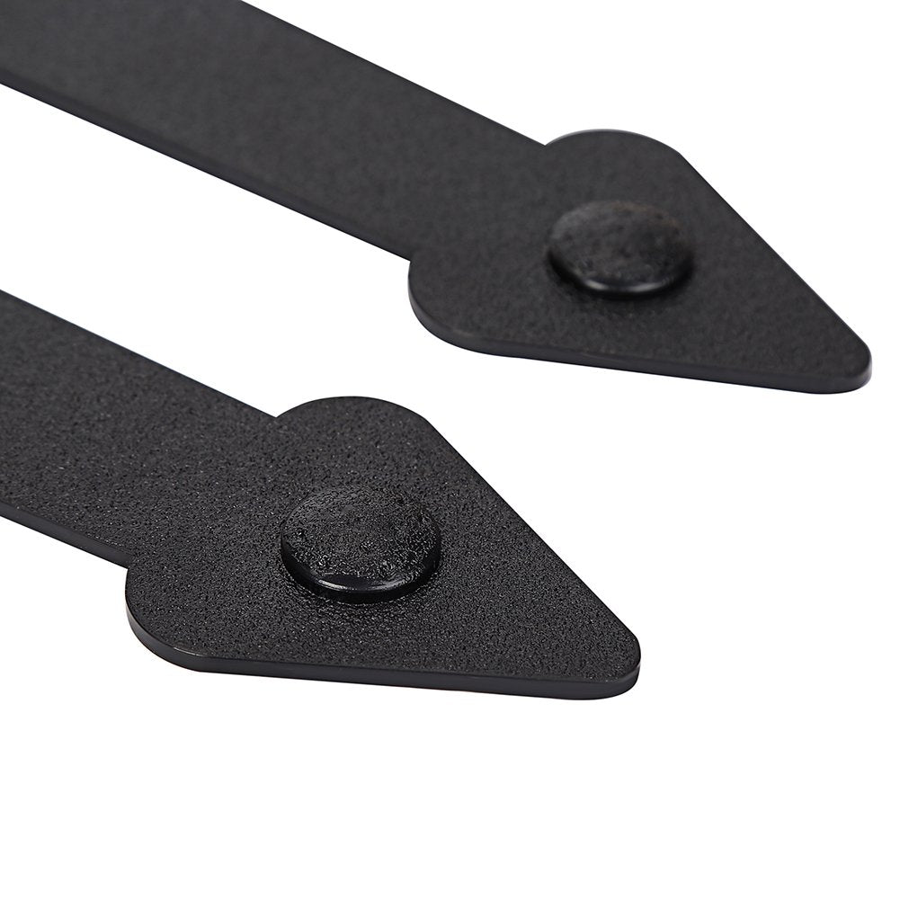AntiqueSmith black hinges close-up reveals durable magnet and modern finish.