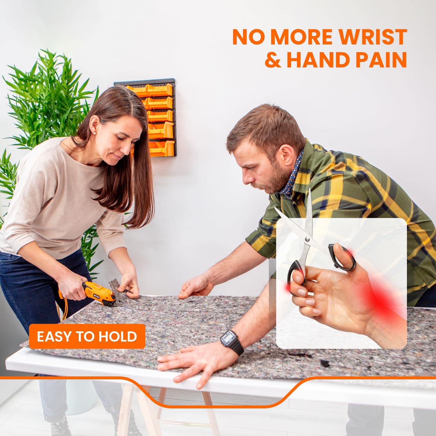 Antive double-blade fabric shears deliver accurate cuts across materials.