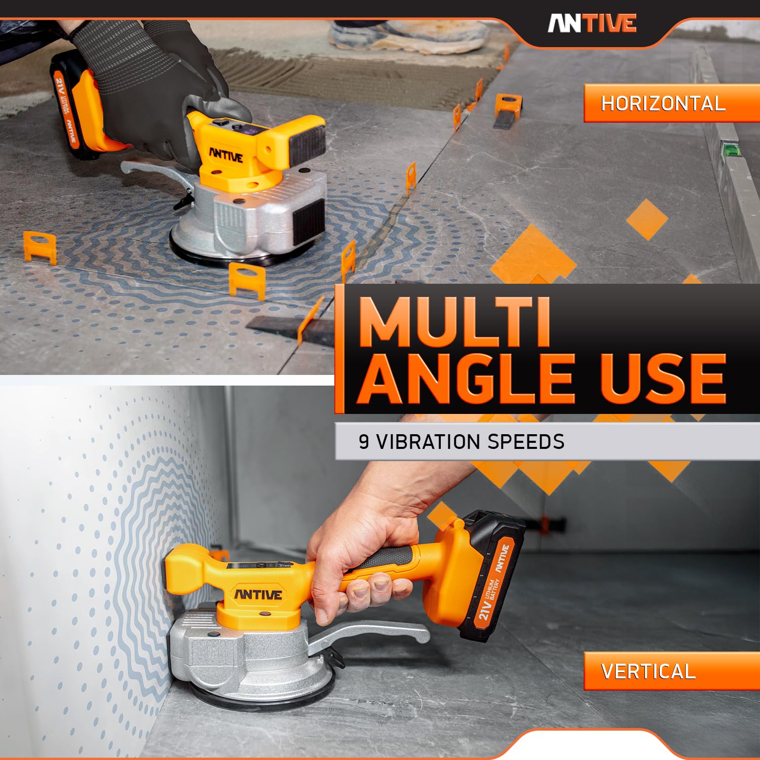Antive tool with 9-level vibration and clear digital display