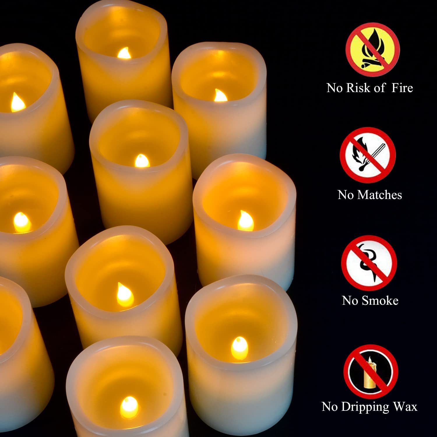 Antizer remote-controlled flameless candles with timer simplify night decor.