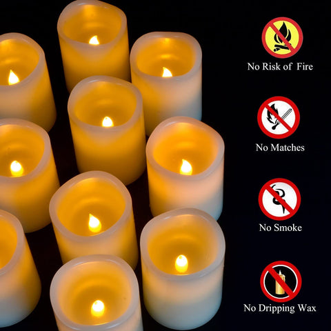Antizer remote-controlled flameless candles with timer simplify night decor.