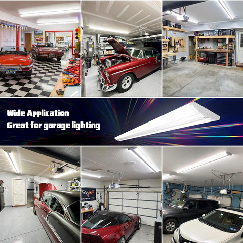 ANTLUX 110W 8ft wraparound fits warehouses or offices with flush ceiling look.