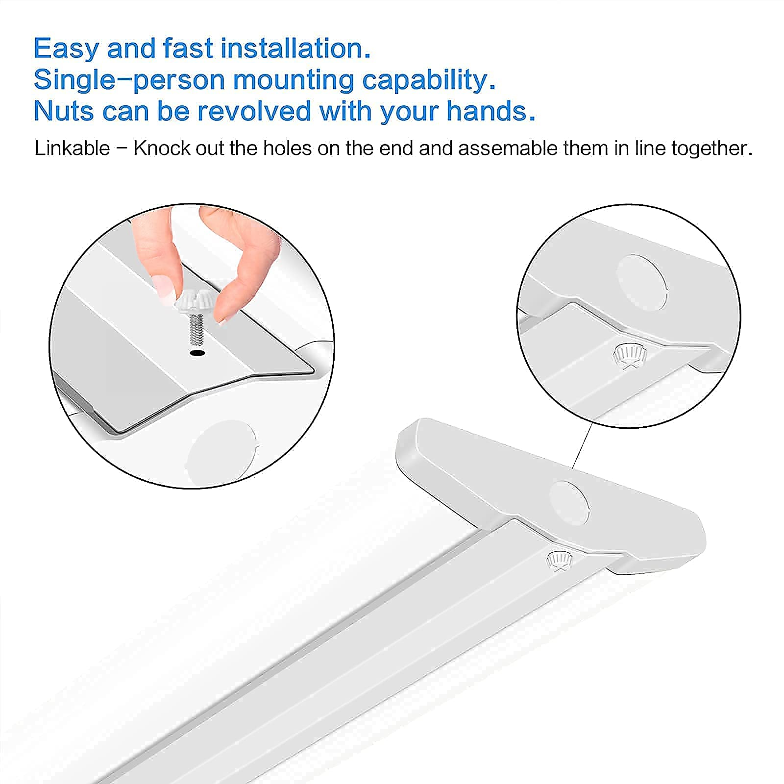 ANTLUX output 12600 lumens at 5000K for bright, even workspace.