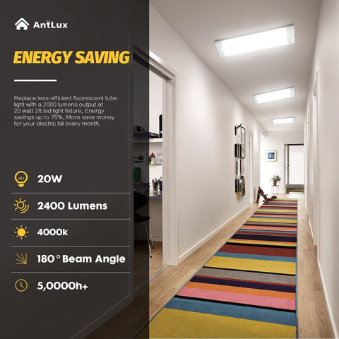 ANTLUX 24-inch LED wraparound fixture with thermal diffuser for soft, eye-friendly illumination