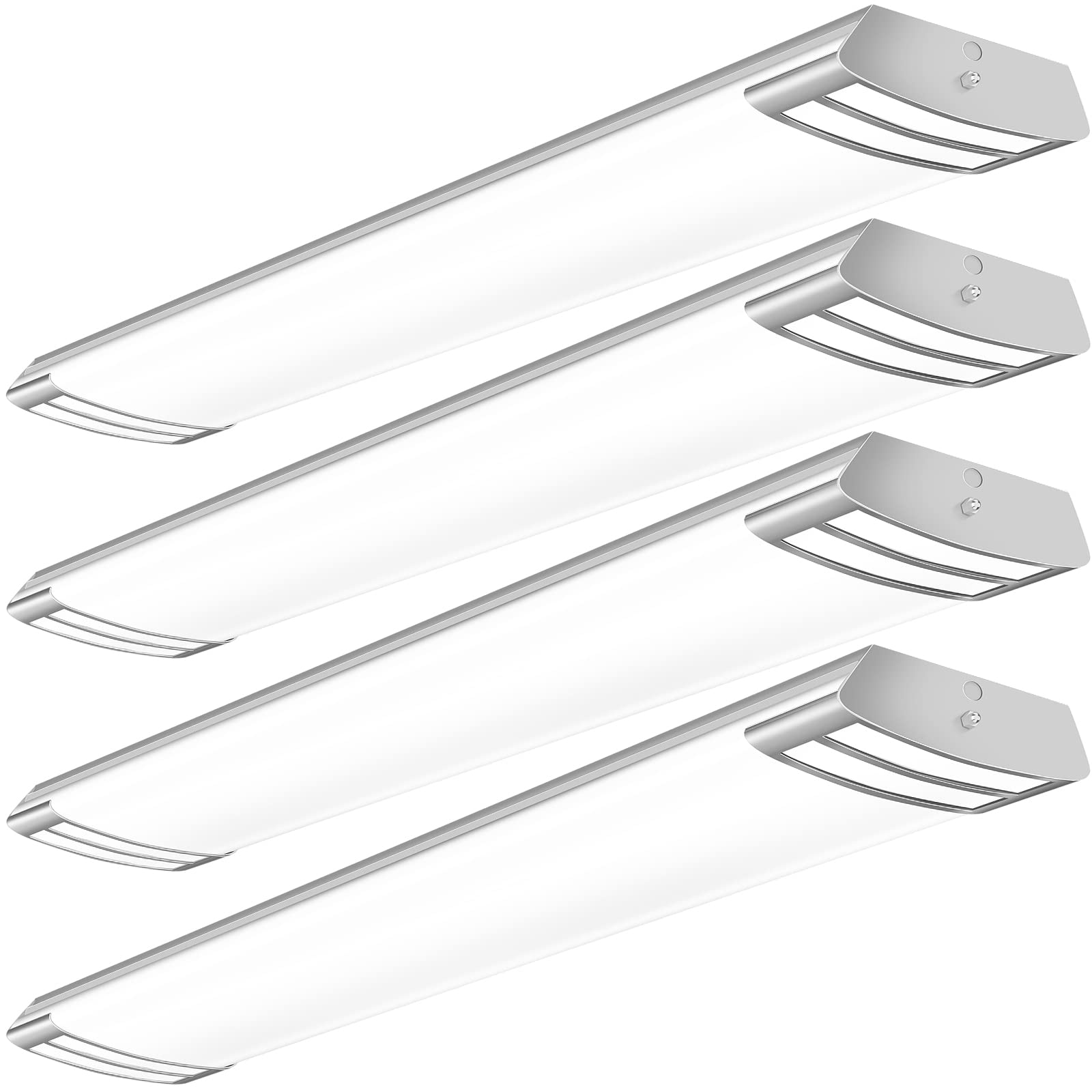ANTLux 4ft LED flush-mount Puff light brightens kitchens with glare-free, even illumination.