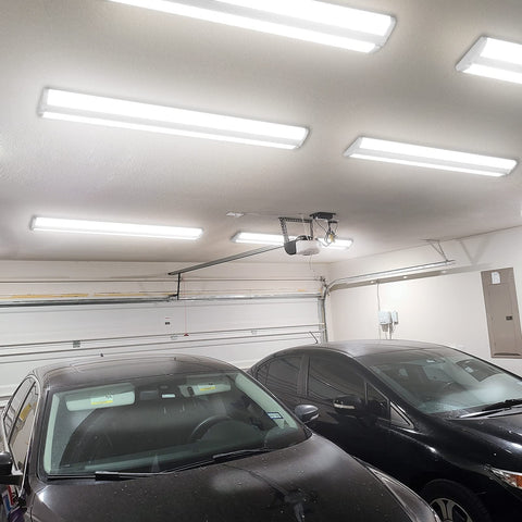 ANTLUX 4FT LED wraparound light in an office setting for clear visibility.