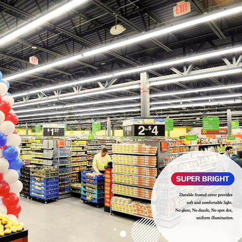 ANTLUX 8FT LED shop light energy-saving design reduces power usage.