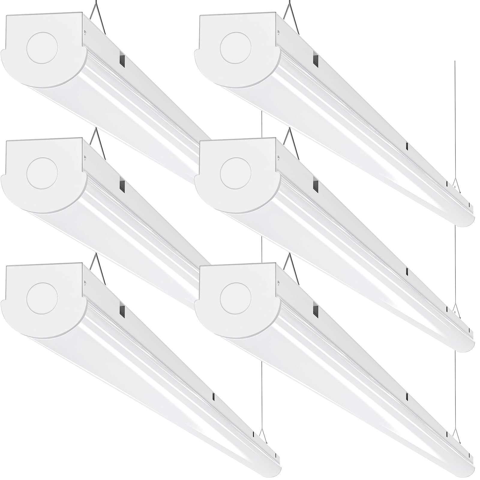 ANTLUX 8FT LED shop light illuminated for bright, even coverage.