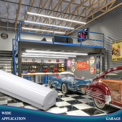 ANTLUX 8FT LED shop light ideal for warehouses and garages.