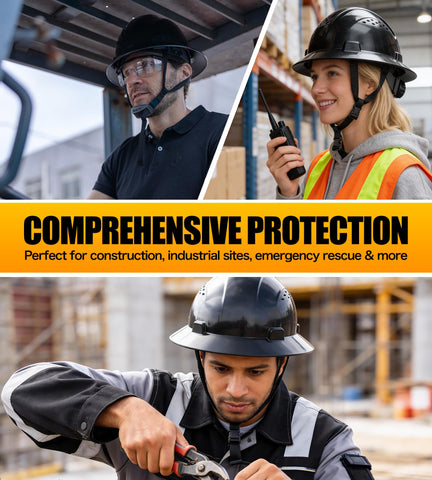 OSHA and ANSI safety standards label on the helmet for confidence.