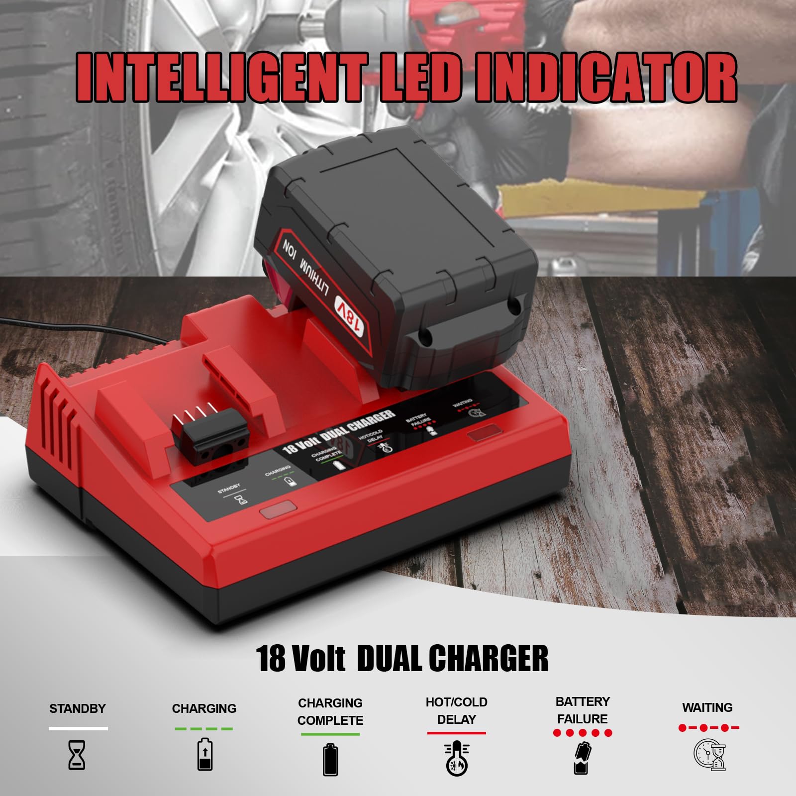 ANTRobut LED indicator signals charging status at a glance.