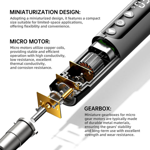ANVANNA UnaMela cordless screwdriver shows built in LED light for dim spaces