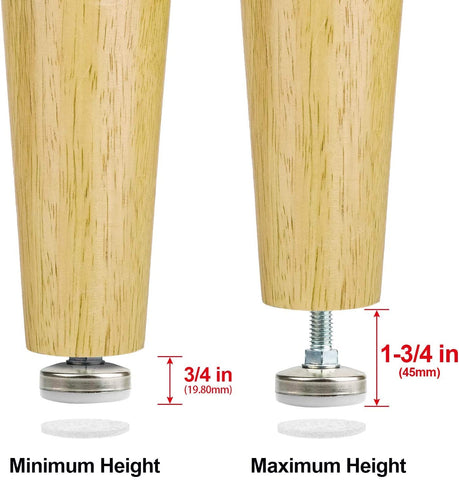 Anwenk large base and steel construction provide stability.