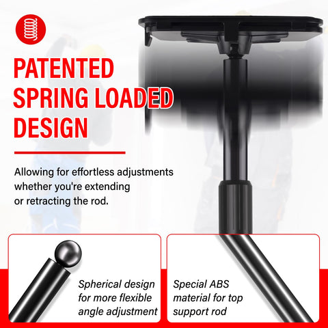 ANWEOR dust barrier poles in storage bag for easy transport and reuse