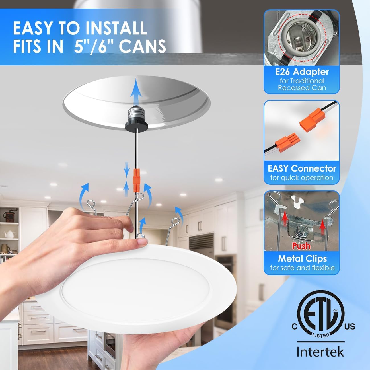 ANWIO 1000lm brightness delivers vibrant ceiling light with good color rendering.