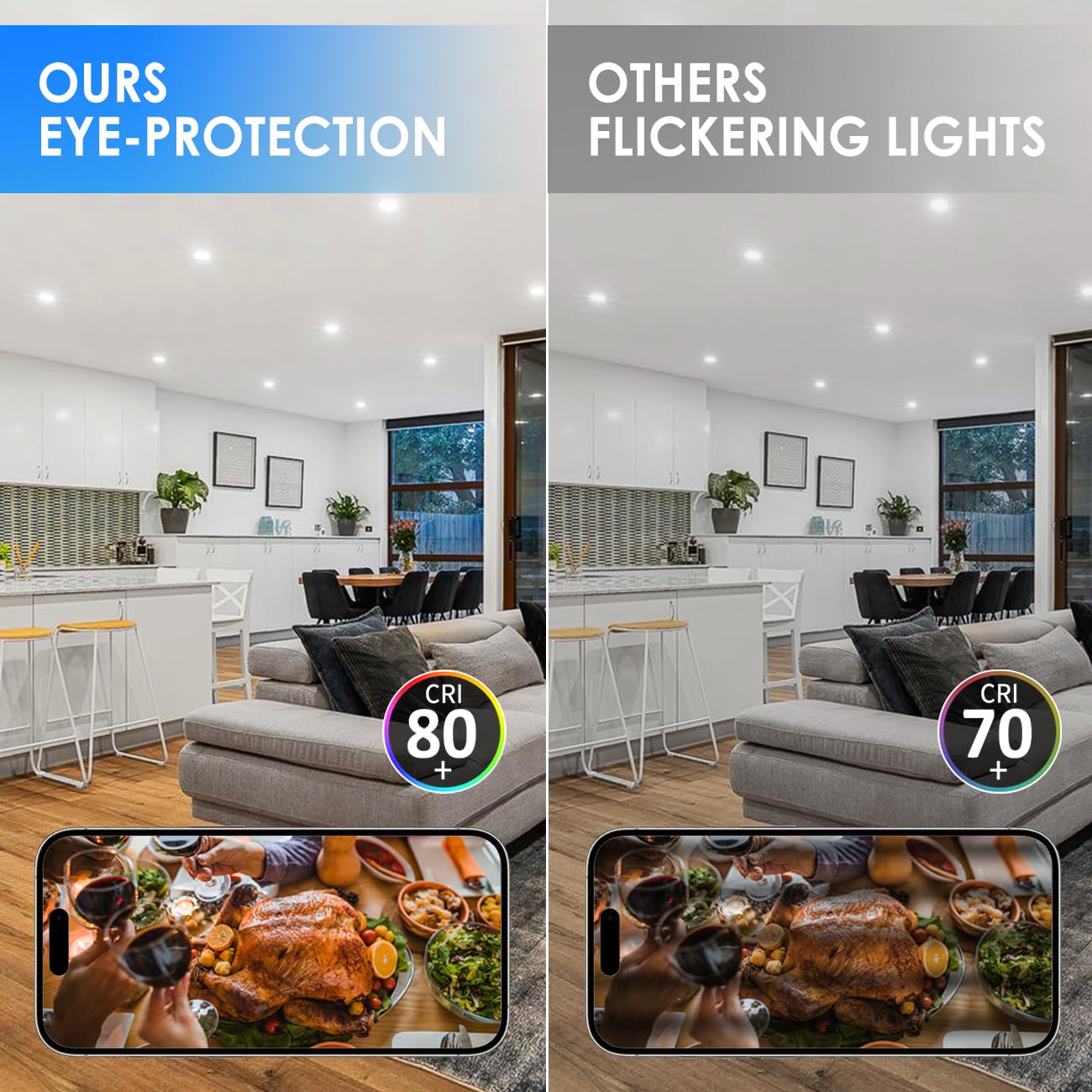 ANWIO color temperature range 2700-6000K for flexible mood lighting.