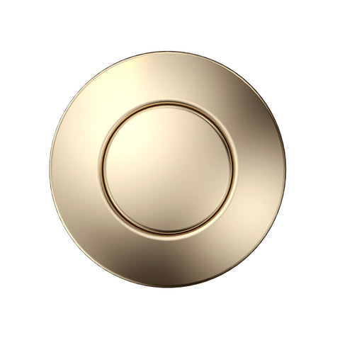 ANWOLL champagne-bronze button mounted on a sink for elegant control.