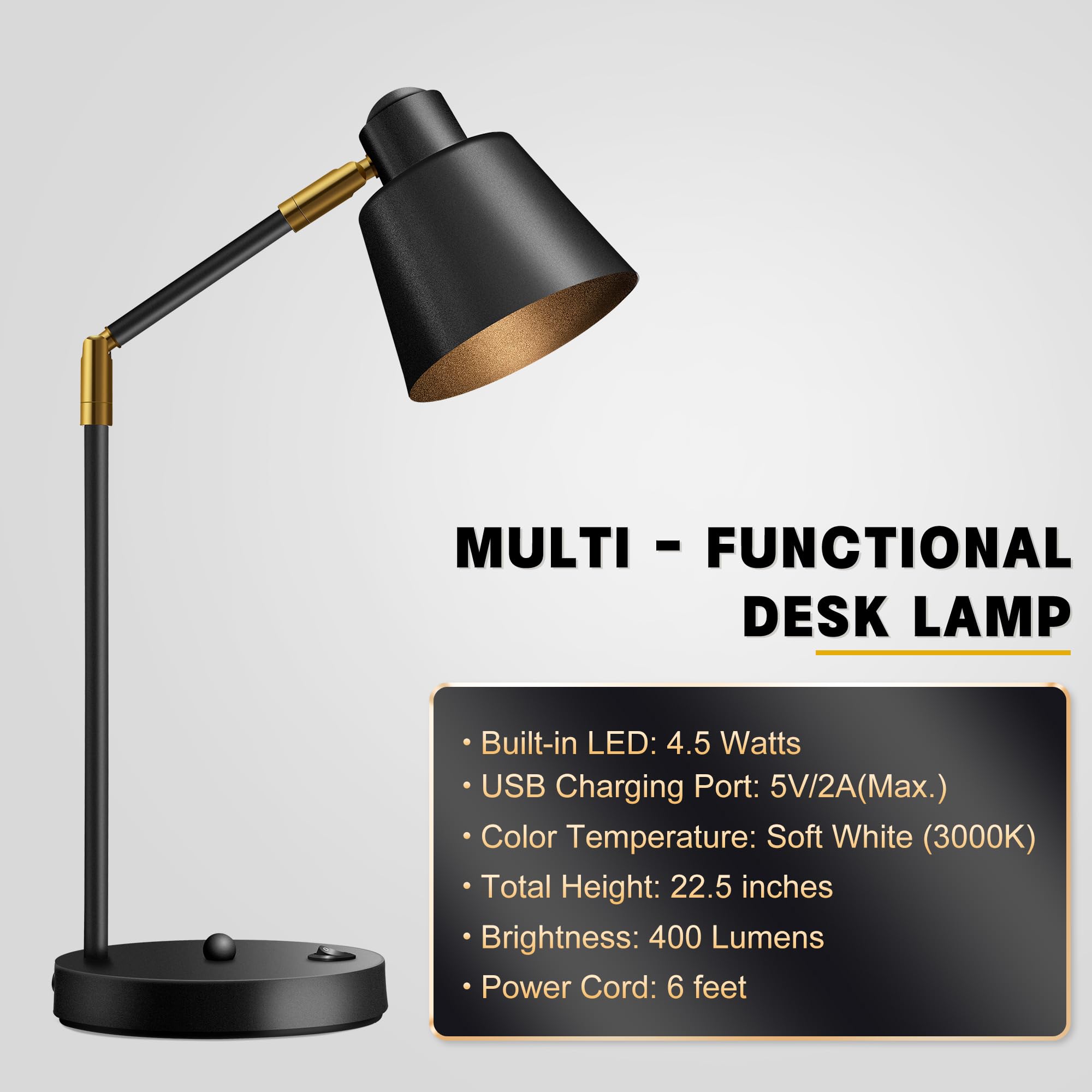 Anxingtools bedside lamp for reading; soft, warm illumination.