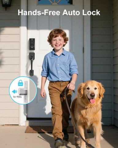 Anyfirm WiFi Smart Lock DIY installation fits most U.S. doors.