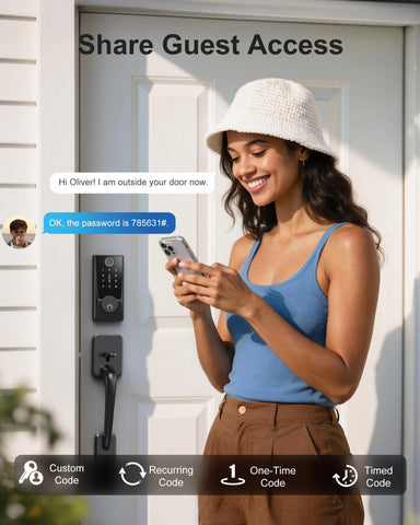Anyfirm WiFi Smart Lock IC card access for shared spaces.