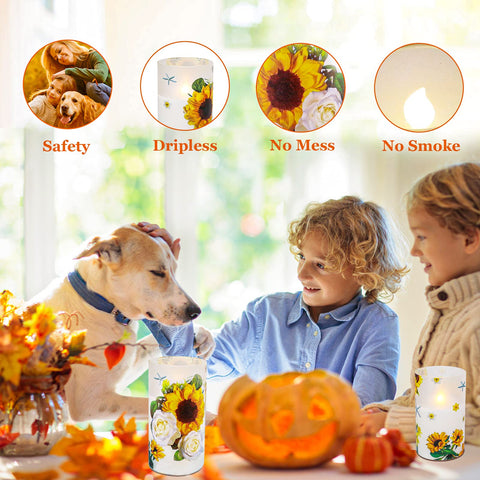 ANYGIFT flameless candle is safe around kids and pets.