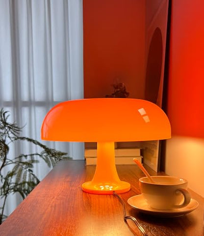 Anykonio mid-century modern table lamp enhances bedroom decor with elegant styling