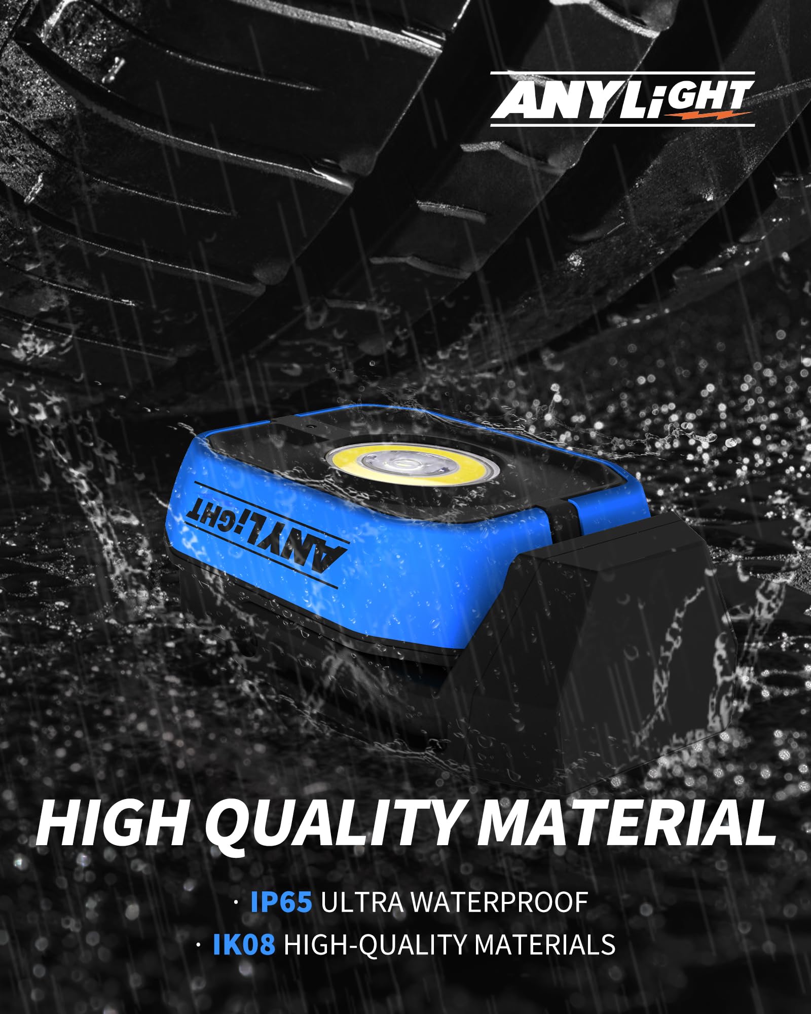 Anylight durable PA66-TPE shell withstands outdoor use.