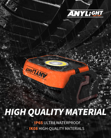 Anylight work light with USB-C charging keeps tools powered in the field