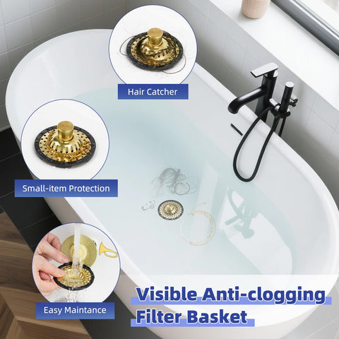 Detachable filter basket on top for quick debris removal with Anylock.