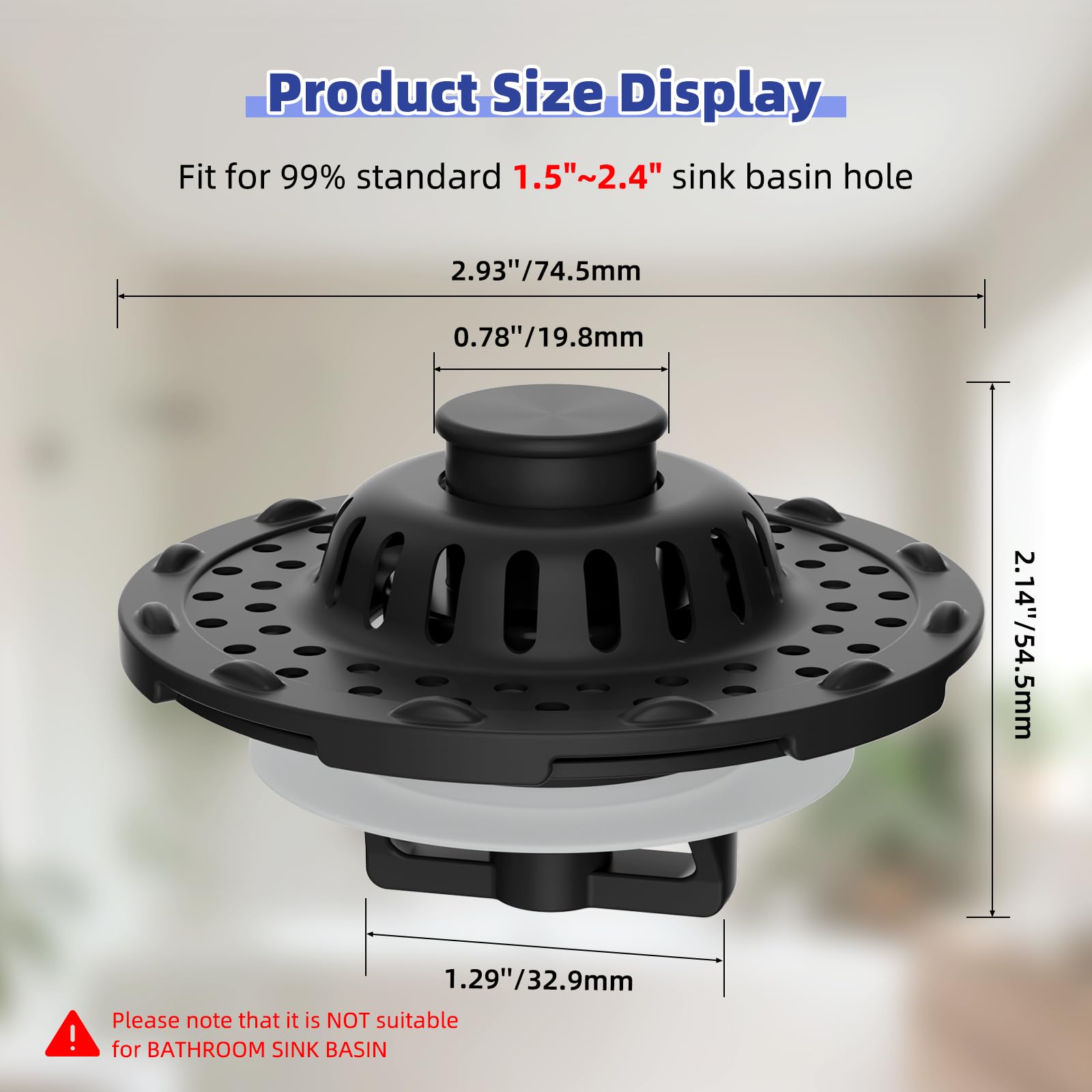 Anylock push-pull mechanism enables smooth sealing and drainage.