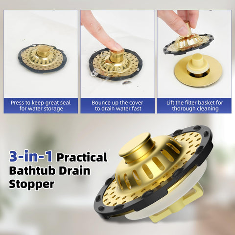 Stainless steel base and brass core ensure reliable sealing on Anylock stopper.