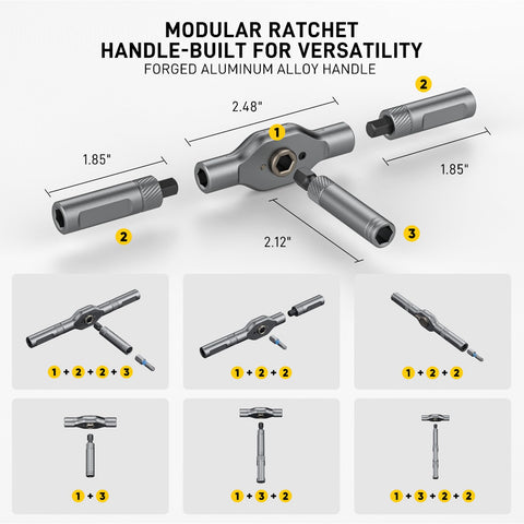 Anylot magnetic bit holder secures bits during electronics repair.