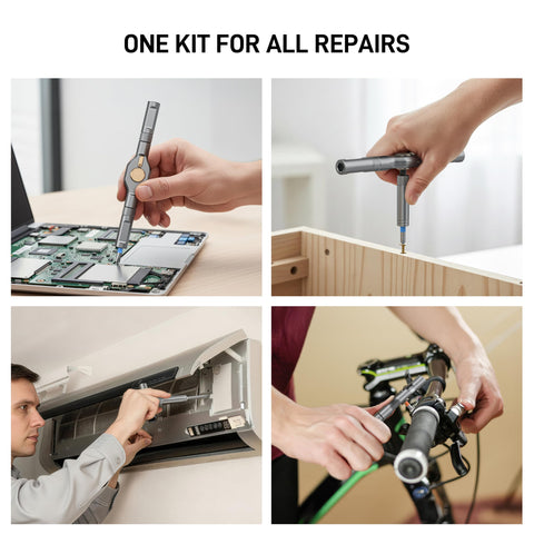 Anylot screwdriver set in action on electronics and small devices