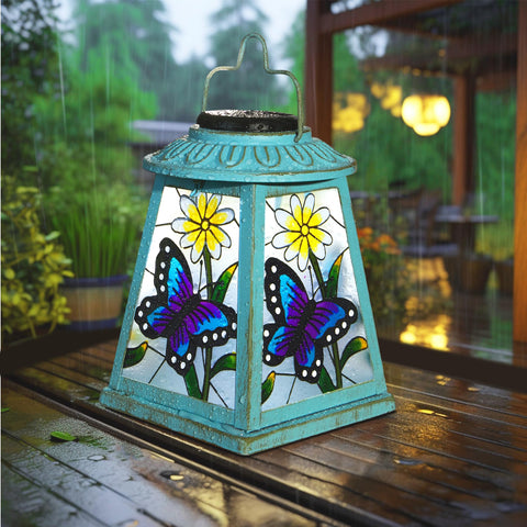 anyperfect butterfly garden lantern styled as a Christmas decorate for mom or grandma