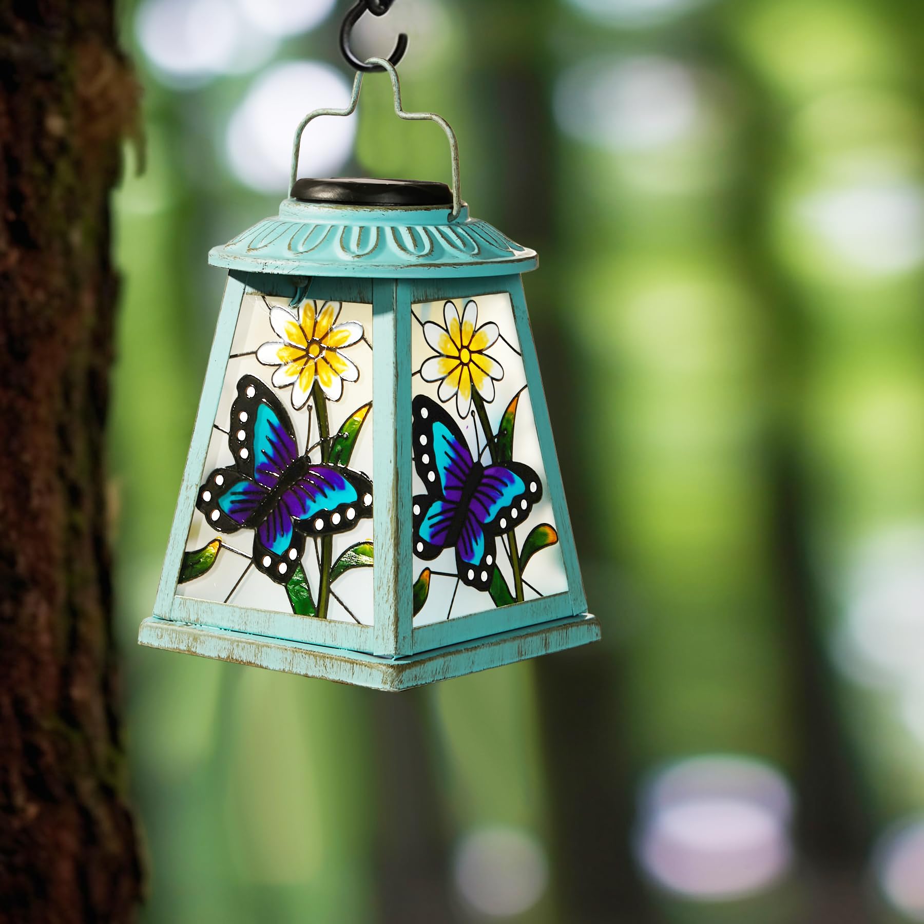 anyperfect butterfly lantern decor brightens patios and pathways during the holidays