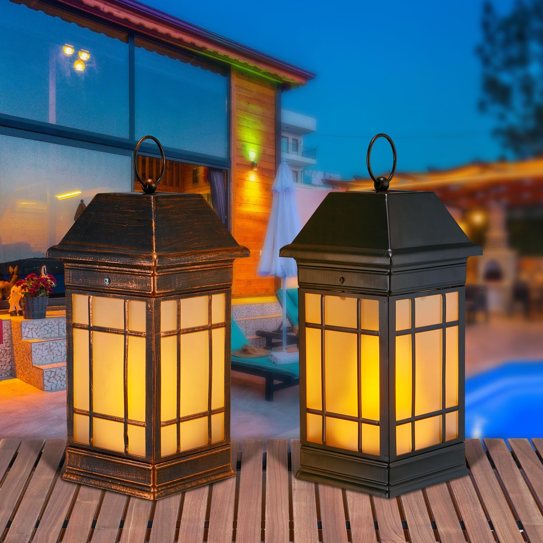 Anyperfect lantern delivers brighter, longer-lasting light from efficient solar panel.