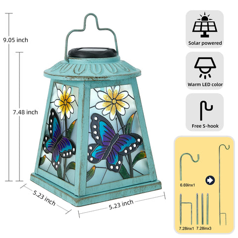 anyperfect solar led garden lantern IP44 weatherproof for year-round use