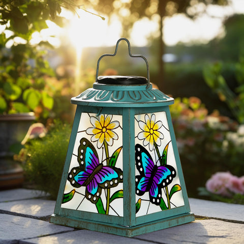 anyperfect winter outdoor butterfly lantern ready for seasonal yard lighting